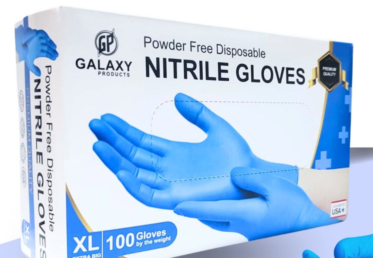 Caja de guantes de nitrilo Galaxy Products talla XL